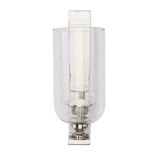 Silver Aluminum Modern Wall Sconce, 6" x 8" x 16"